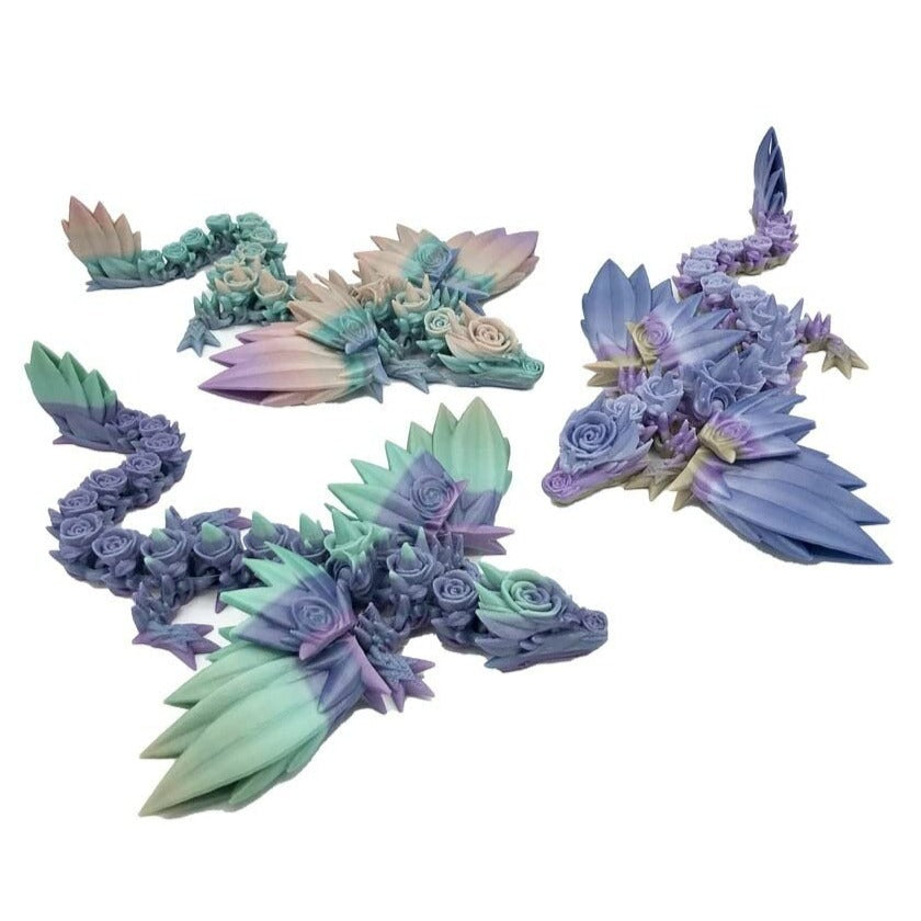 3D Printed Articulated Dragons with STL Files Download – P3D