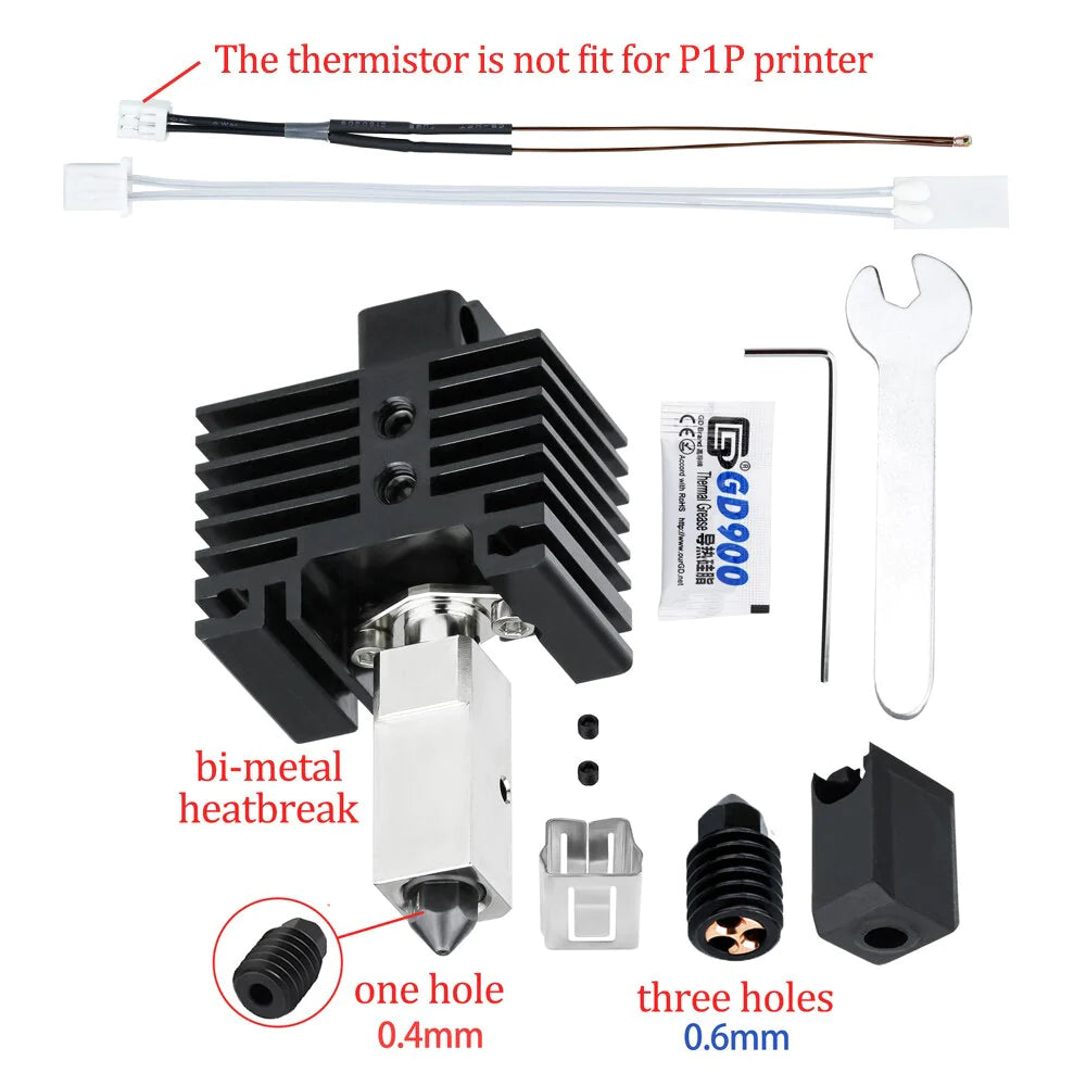 Upgraded V2.0 CHT Bambu Lab High Flow Hotend