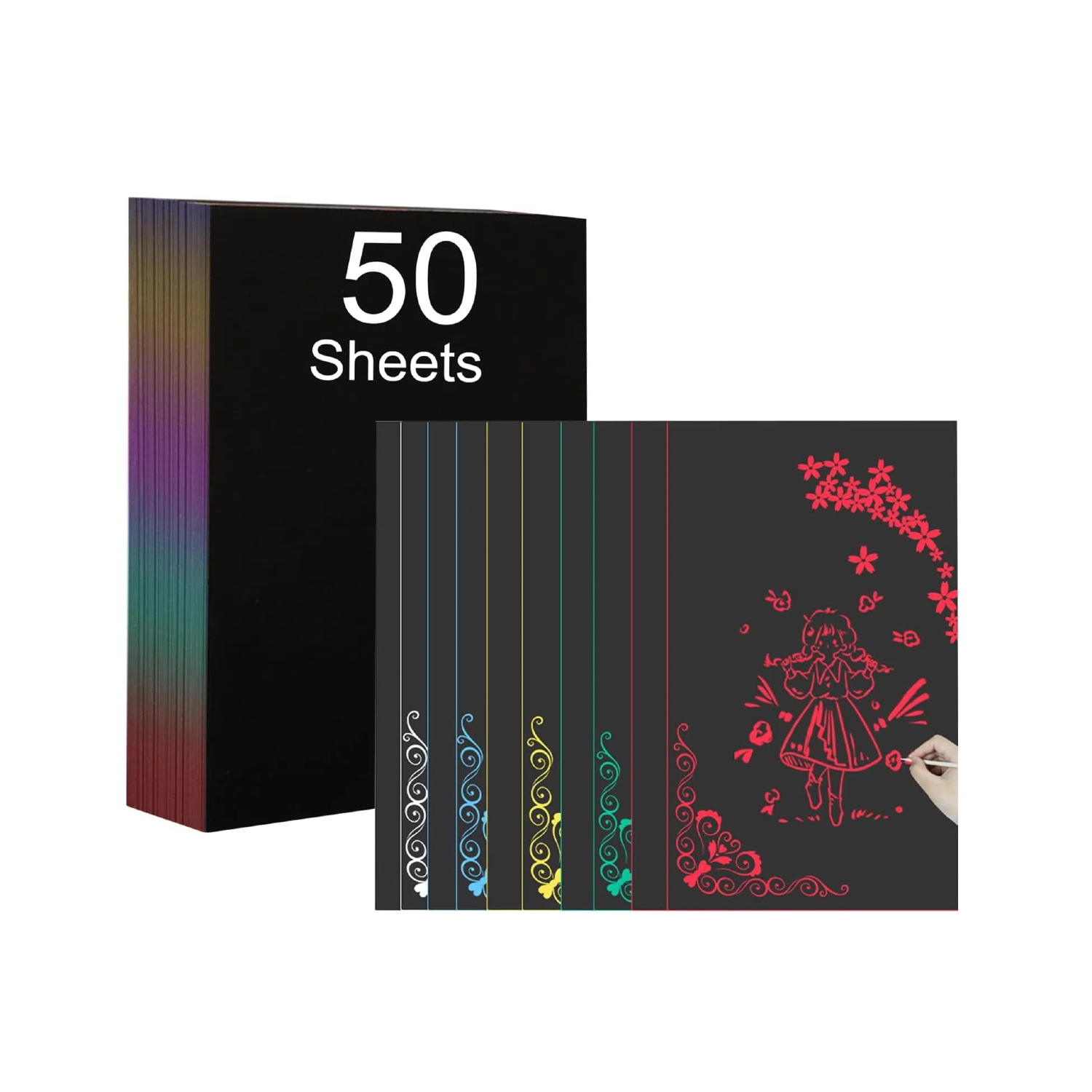 50pcs_A4_Scratch_Paper_for_mixcolors