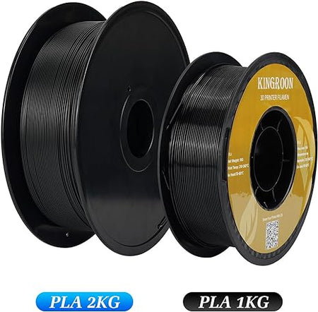 PLA Filament, 2KG Spool(4.4lbs), Black