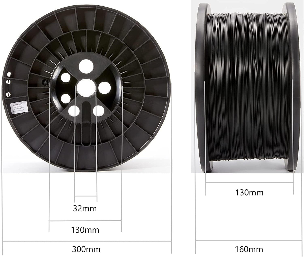 Spool Size Label 5kg Filament Spool PETG – P3D