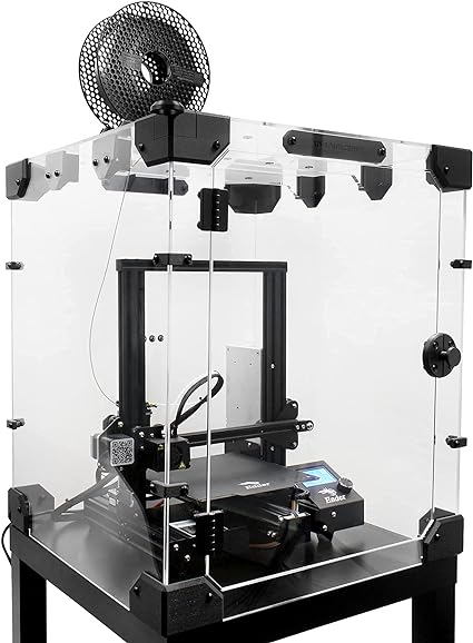 Caja universal para impresora 3D de plexiglás de 5 mm [volumen interior de 540 x 540 x 620 mm]