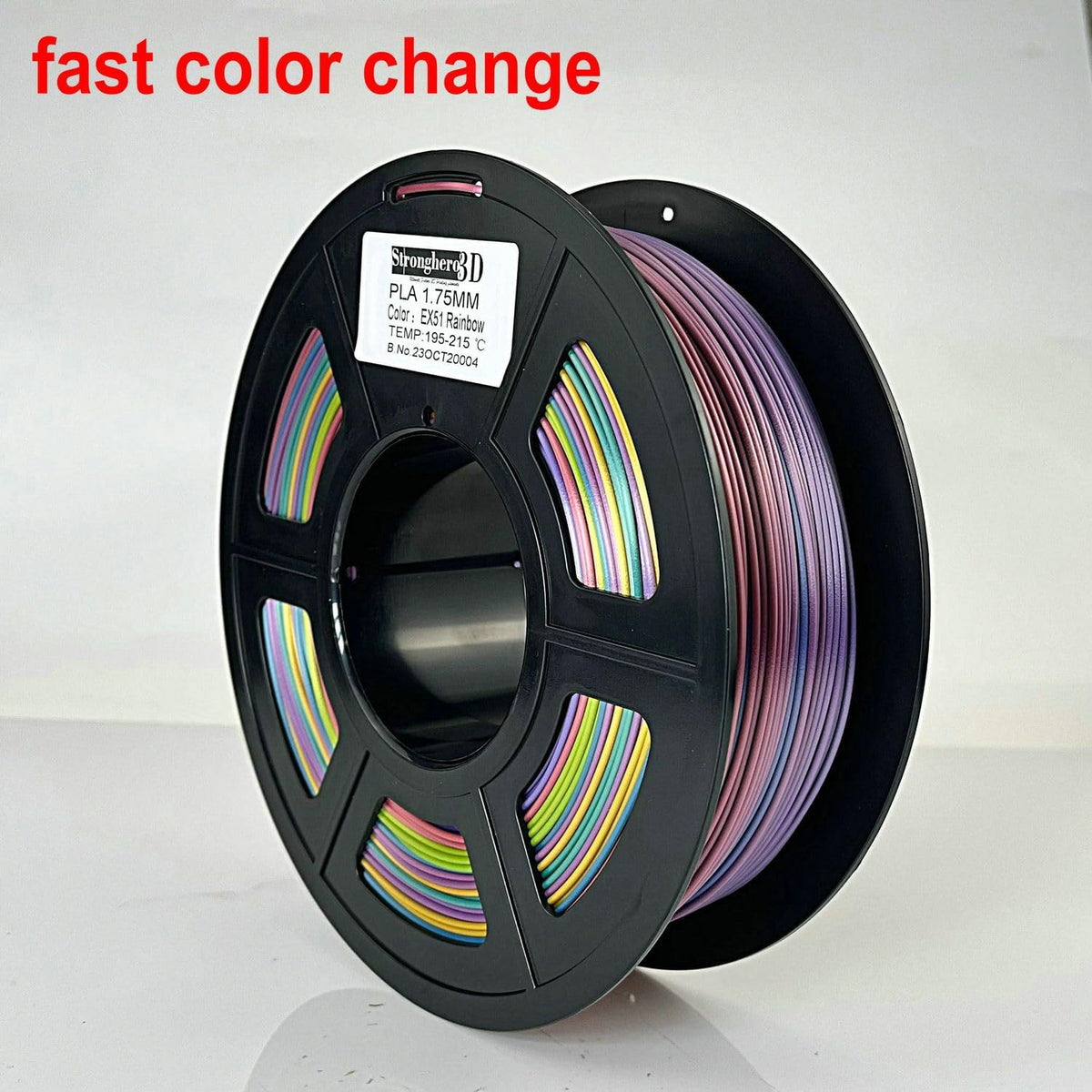 Color Plus Pla Purple, Red, Yellow, Green, Blue Multicolor PLA – P3D