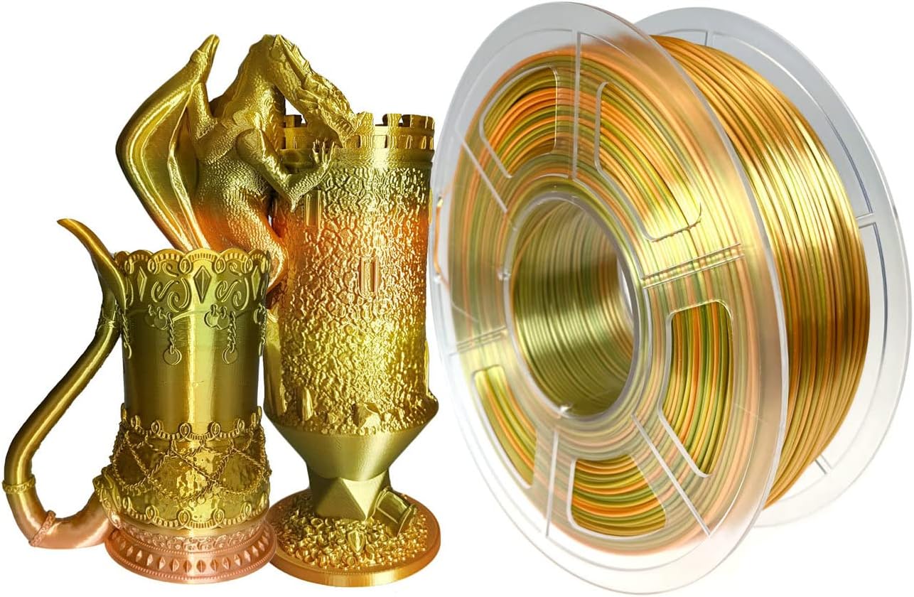 Multicolor Gold / Bronze / Copper Silk PLA