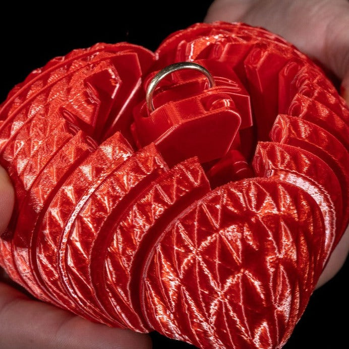 3D Printed Open Heart Gift Box Success