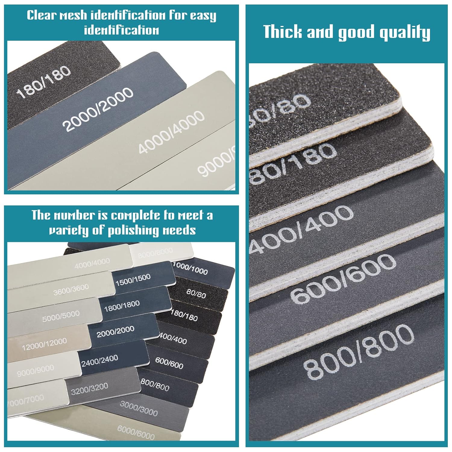 20 Pcs Sanding Stickers for 3D Print Models Polishing P3D