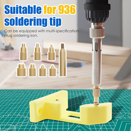 8Pcs Heat Set Insert Tip Brass Soldering Iron Tip Good Thermal Conductivity Thermal Insertion Head