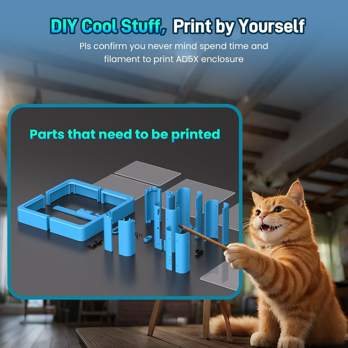 FLASHFORGE_AD5X_3D_Printer_Enclosure_Kit