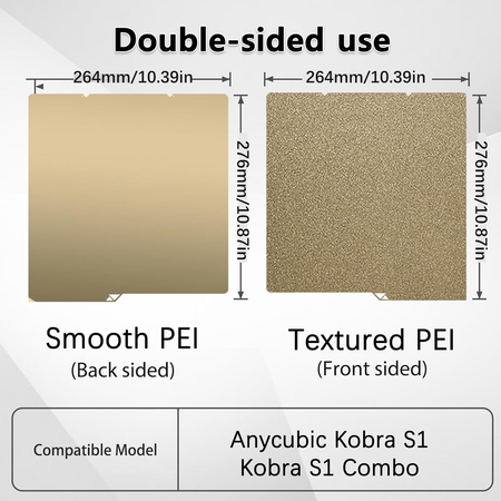 Anycubic Kobra S1C PEI PEO Plate