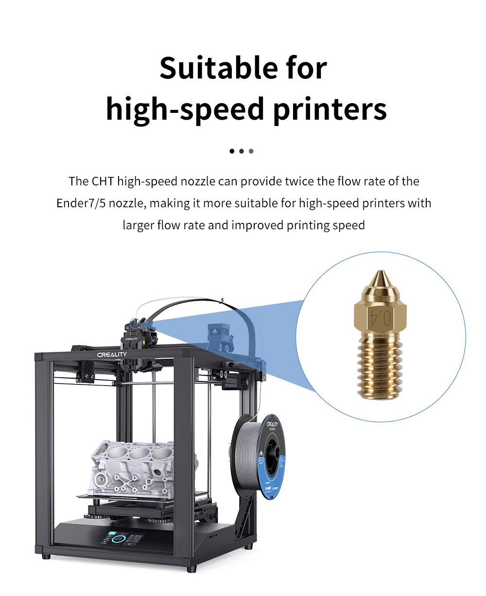 CHT High Flow Brass Nozzle For Ender 5/7