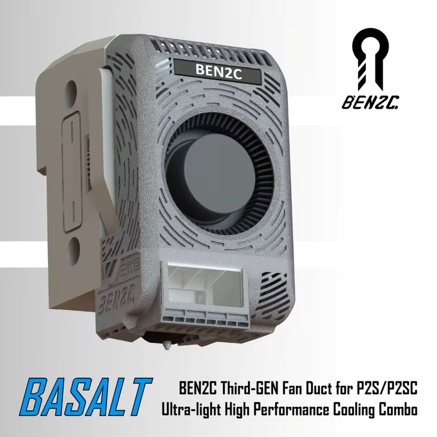 BEN2C 360° Flow Cooling Fan Duct Super Combo for Bambu Lab - P2 series
