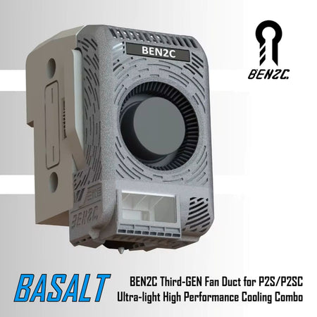 BEN2C 360° Flow Cooling Fan Duct Super Combo for Bambu Lab - P2 series