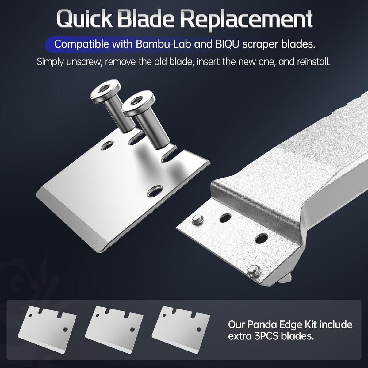 BIGTREETECH Panda Edge Scraper SK5 Blade Cleaning Tool Shovel