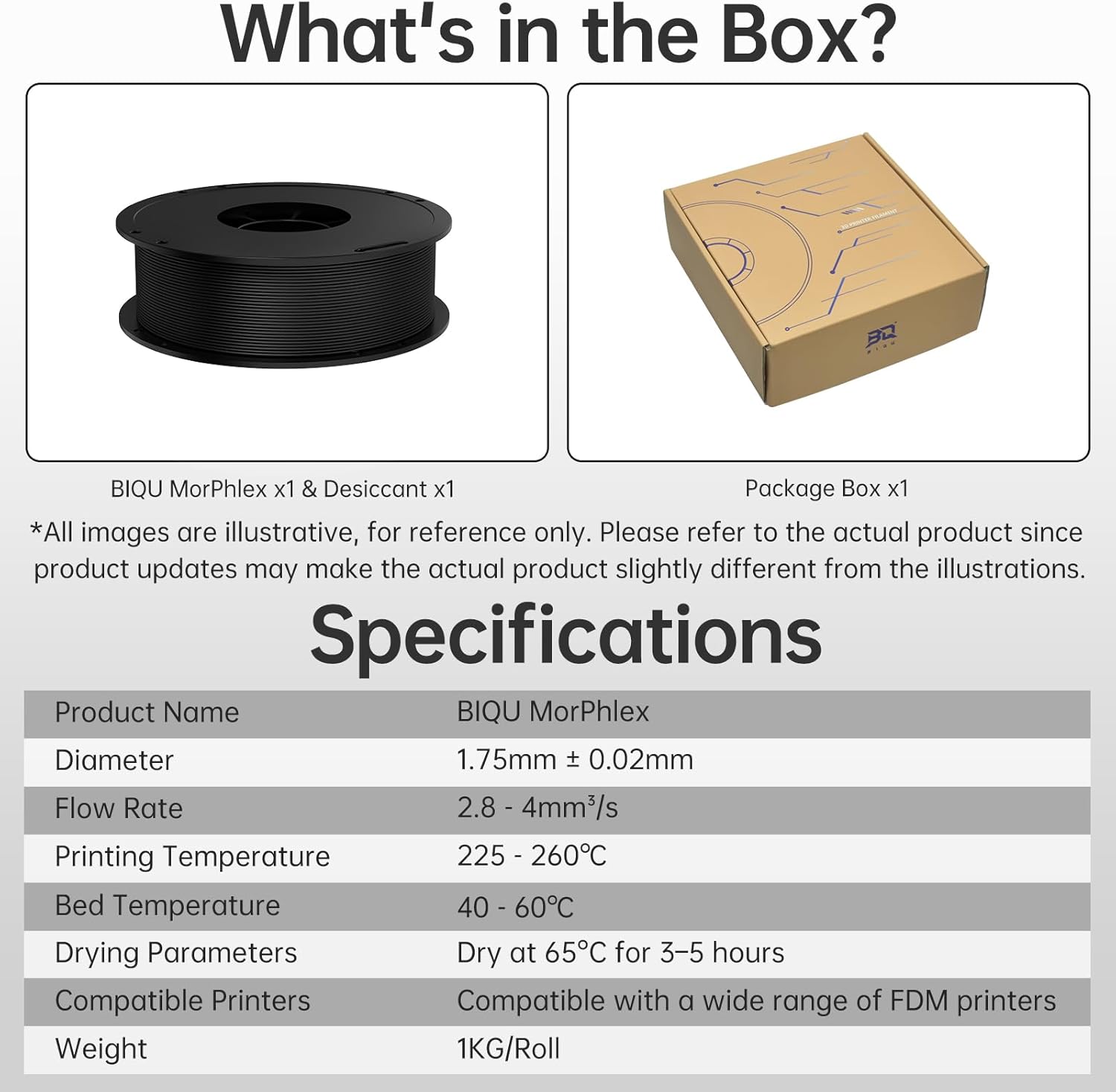 BIGTREETECH MorPhlex Flexible 90A-75A Filament