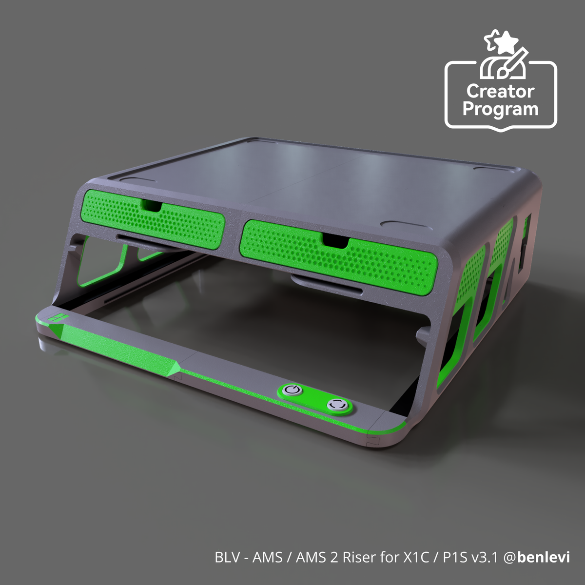 BLV - AMS / AMS 2 Riser for X1C / P1S v3.1 for Bambu Lab