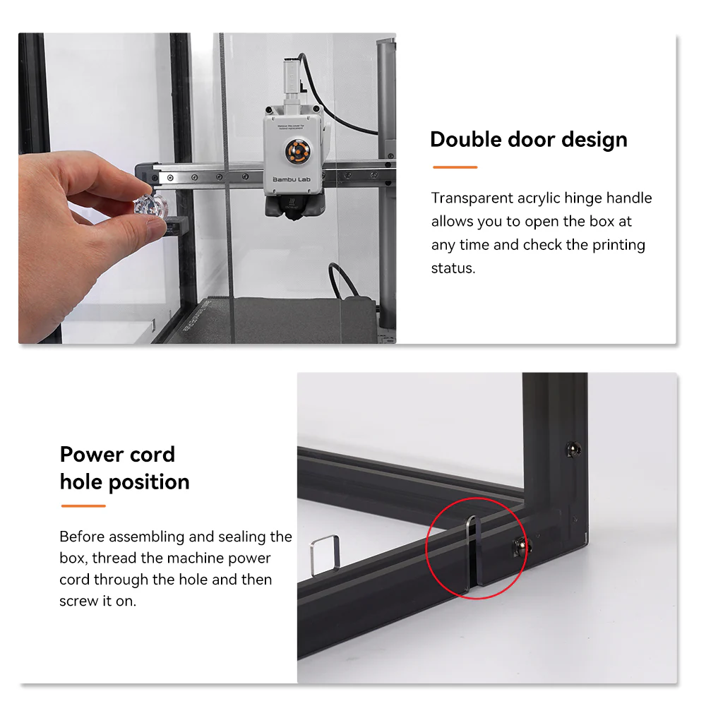 Bambu Lab A1/A1 Mini Enclosure with Acrylic PC Panel