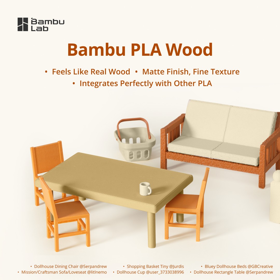 PLA Wood for Bambu Lab