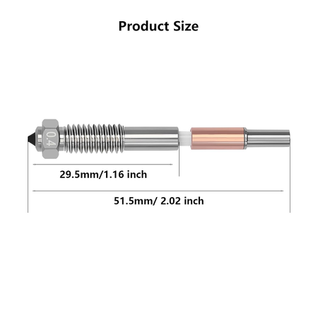 Bimetallic Quick-Swap 0.4mm/0.6mm  Nozzle for QIDI Plus 4