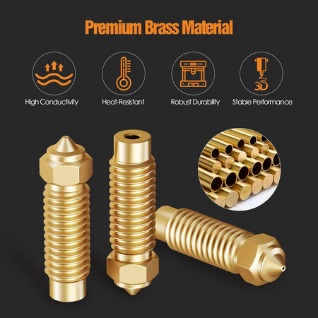 Brass Nozzle for Elegoo Neptune 4 MAX