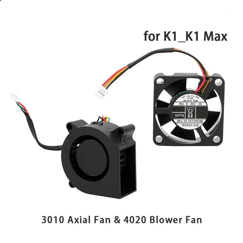 3010 Axial Fan & 4020 Blower Fan for Creality K1, K1 Max