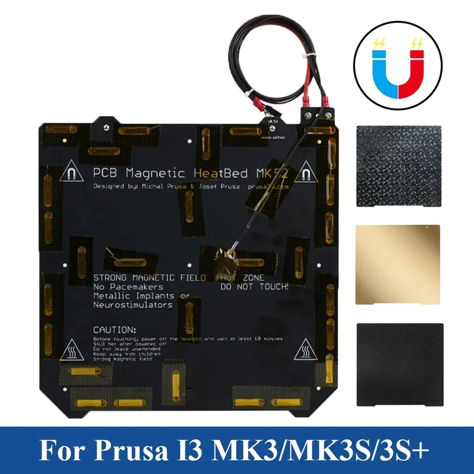 Cama térmica PCB para impresora 3D, 24V, 220W, para Prusa i3 MK3S MK52
