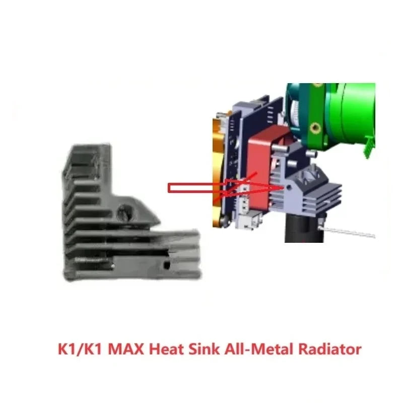 Creality K1/K1 MAX Heat Sink Success