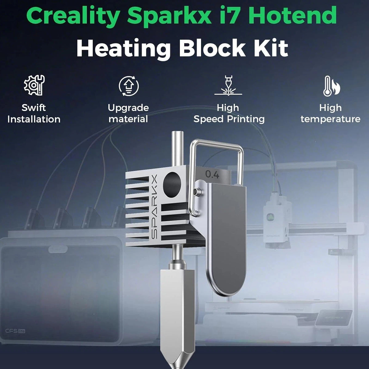 Creality Official SPARKX i7 Hotend 0.4mm Nozzle Kit