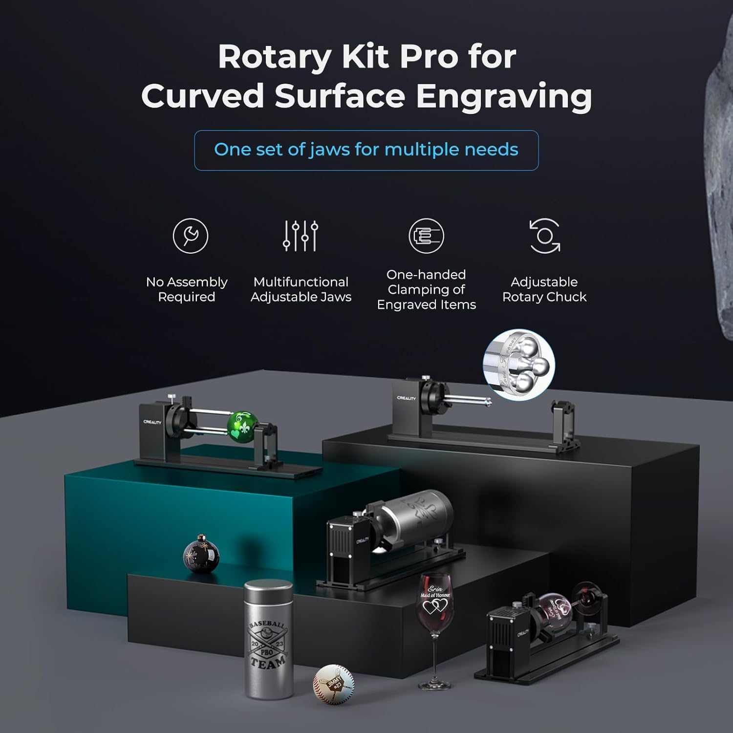 for Creality Rotary Kit Pro Upgrade Laser Engraving Machine