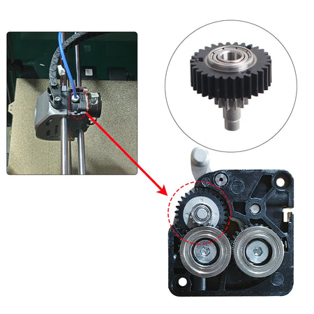Drive Extruder Bearing Gear Upgrade Kits for Creality for K1 / K1 Max / K1C
