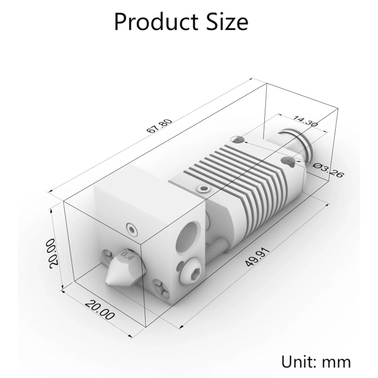 Assembled Extruder Hotend Kit for Anet ET4 /ET5 Series