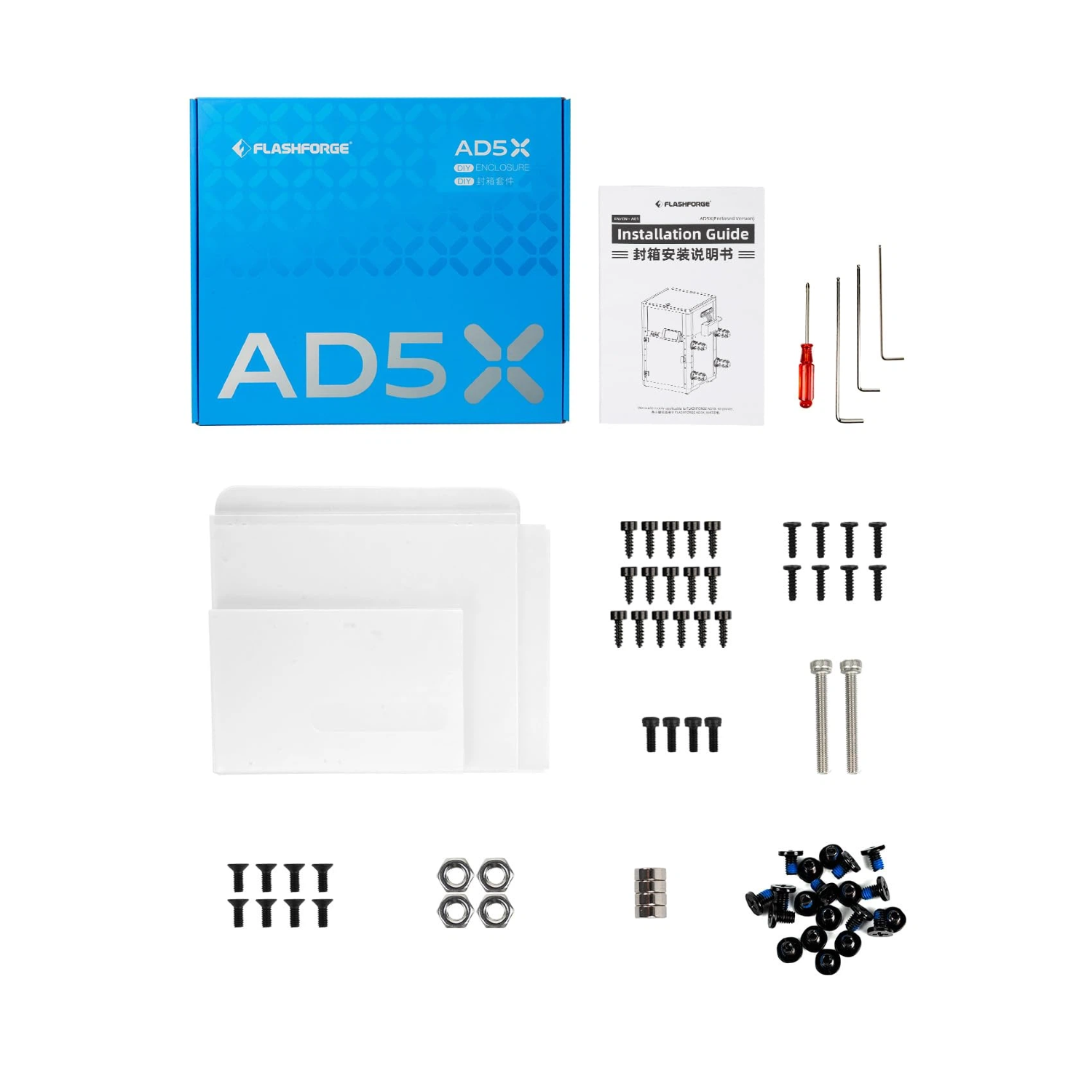 Flashforge Cover FLASHFORGE AD5X Enclosure Kit – P3D