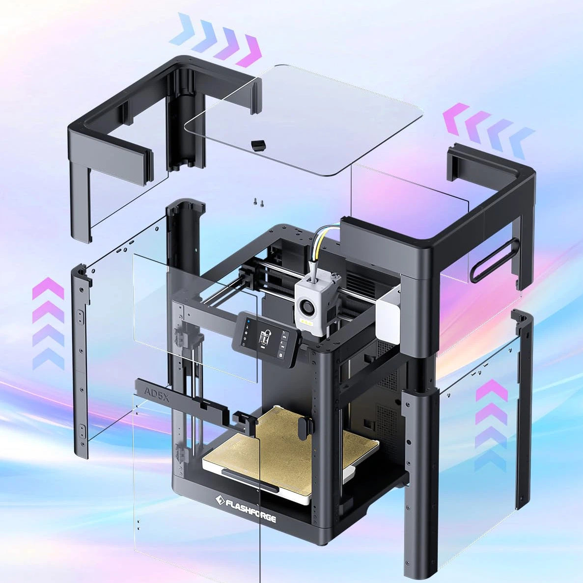 FlashForge AD5X 3D Yazıcı | Çift Ekstrüder, Otomatik Seviyeleme ve Dayanıklı Tasarım FlashForge AD5X 3D Yazıcı | Çift Ekstrüder, Otomatik Seviyeleme ve Dayanıklı Tasarım