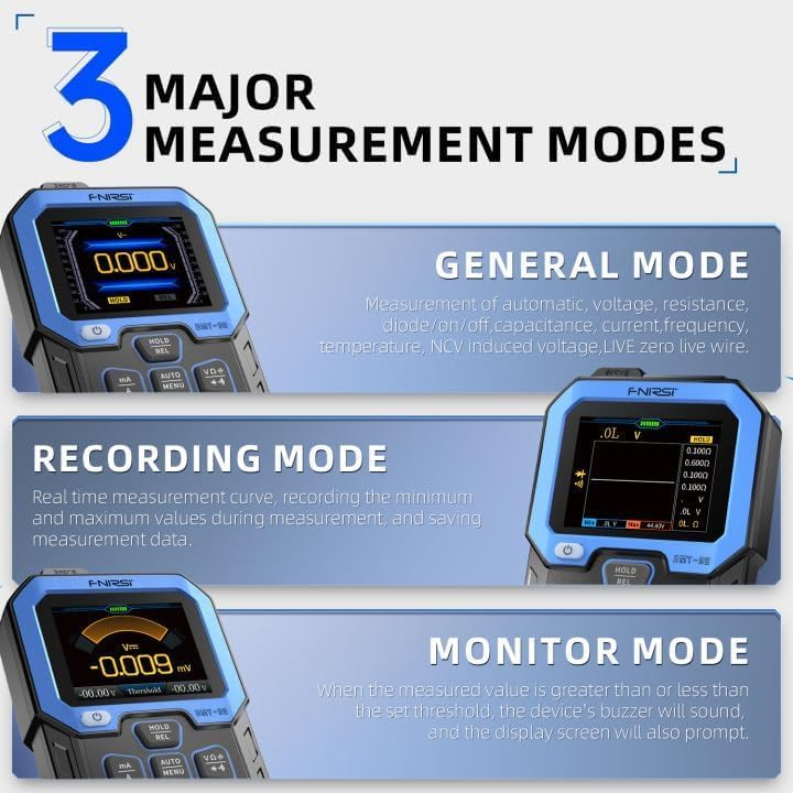FNIRSI DMT-99 Digital Multimeter 9999 Counts TRMS