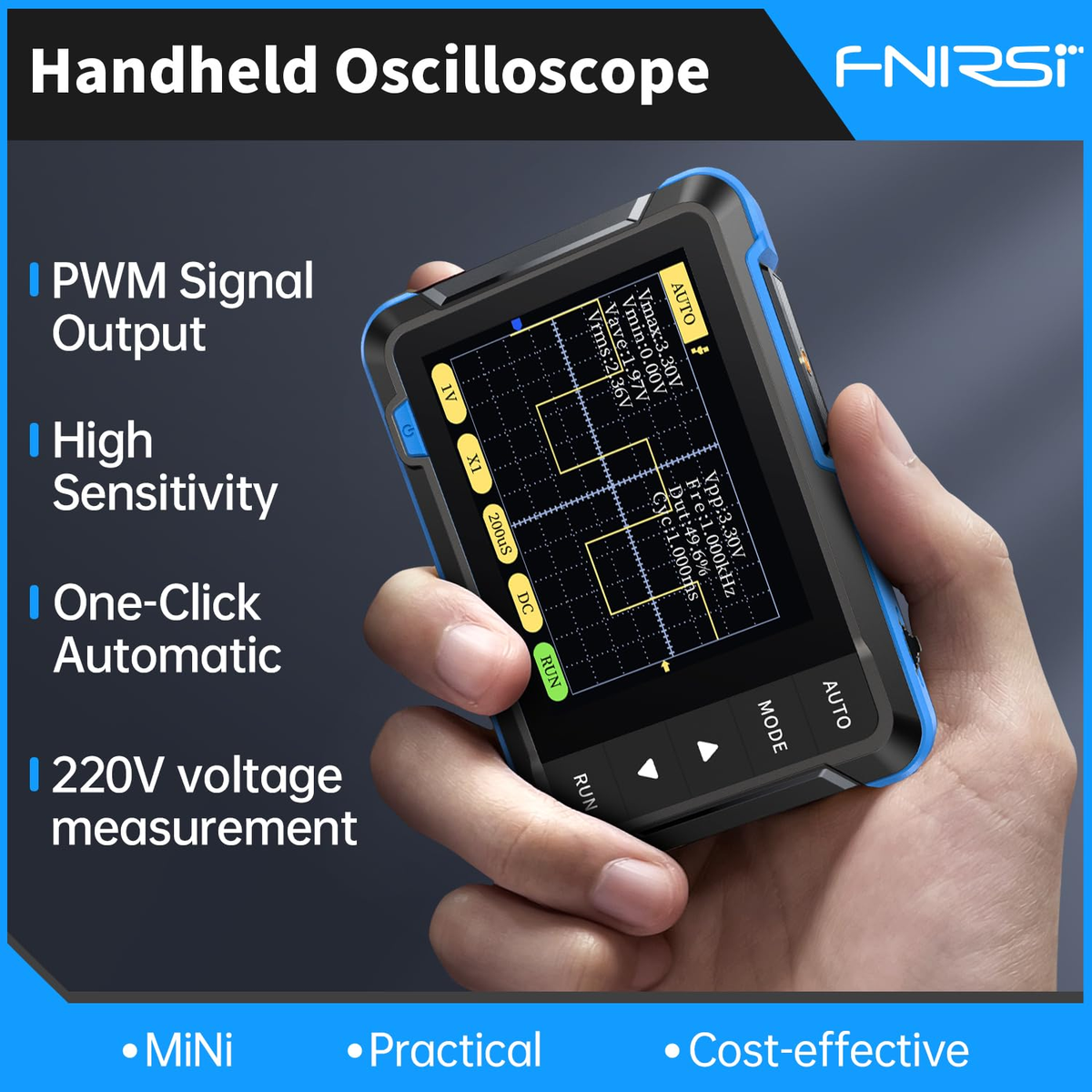 FNIRSI DSO152 Oscilloscope - TFT Handheld Digital Oscilloscope Kit – P3D
