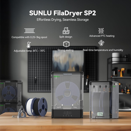 SUNLU Filament Dryer SP2 and Filament Storage Box