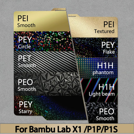 Bambu Lab X1 X1C P1P PEY PET PEI PEO Build Plate