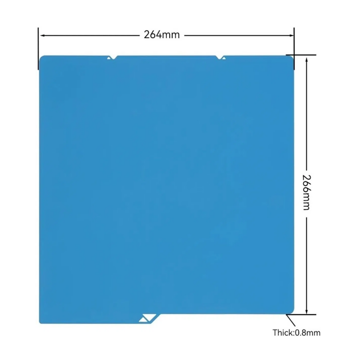 For Anycubic Kobra S1 Steel Cool Plate Build Plate 266x264mm