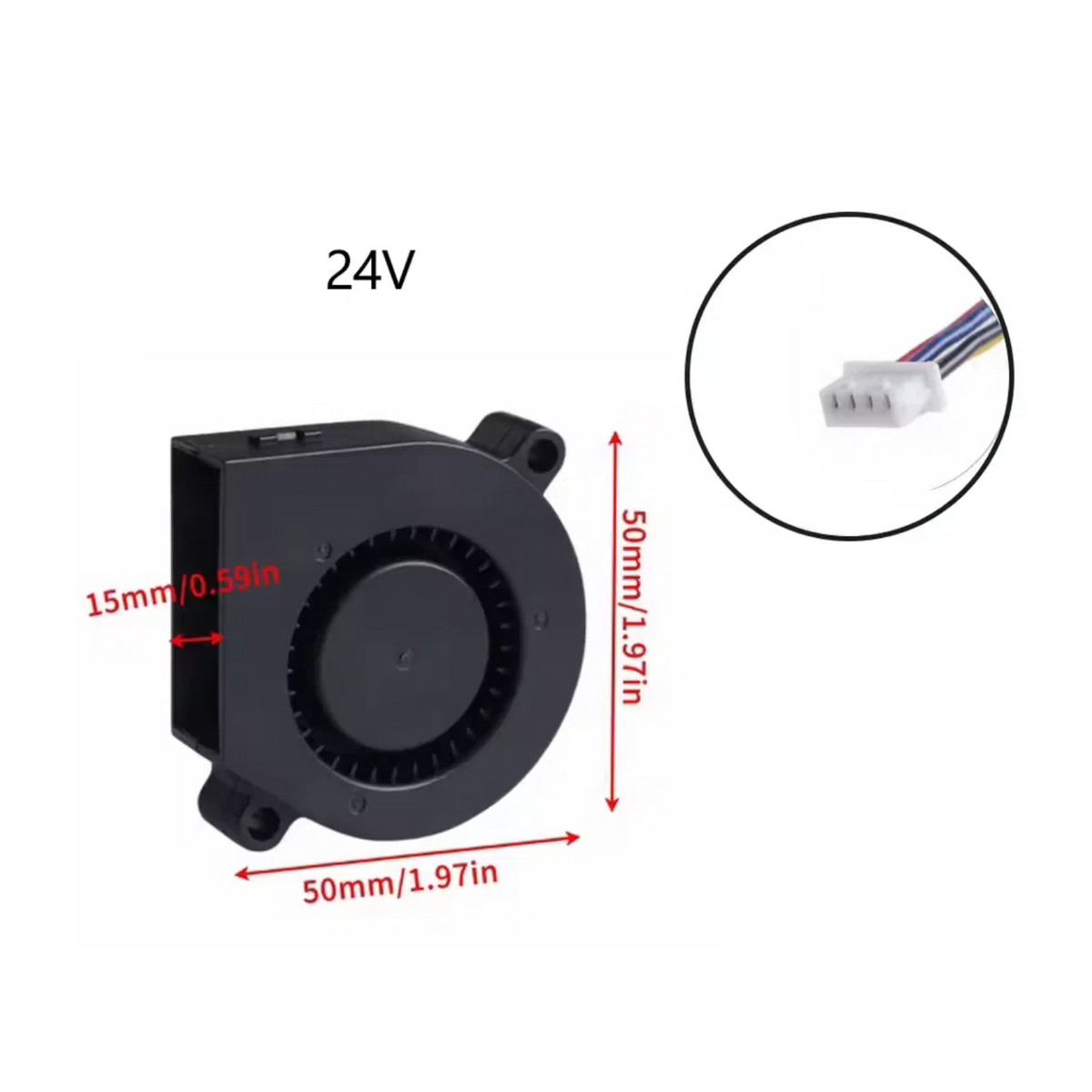 5015 Fan For Flashforge Adventurer 5M / AD5M Pro Hotend Turbo Fan
