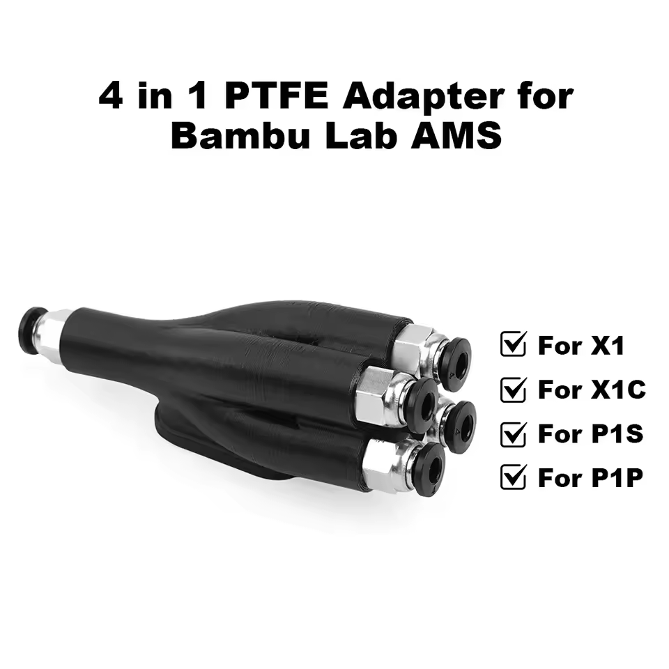 For Bambu Lab 4-in-1 PTFE adapter Used to Replace AMS Hub