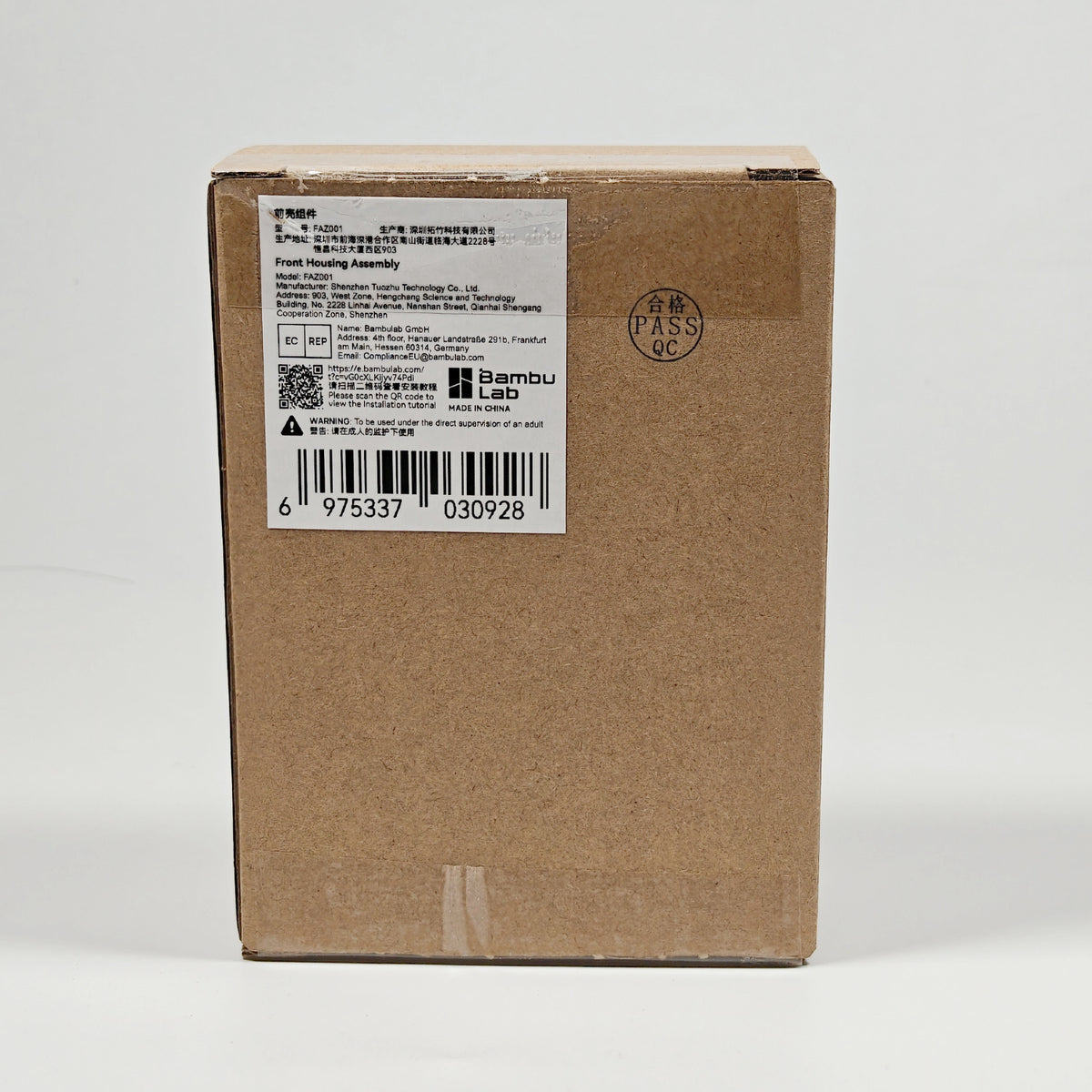 For BambuLab Front Housing Assembly X1/X1C Toolhead Part Rear Cover
