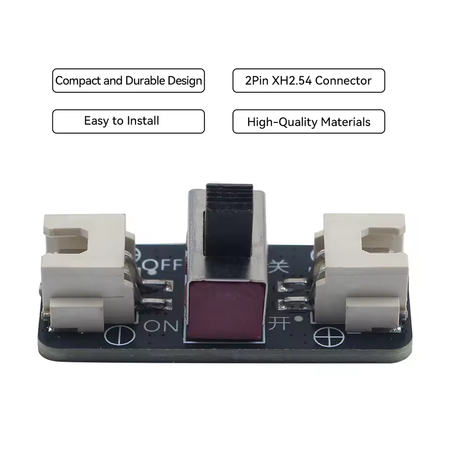 For Bambu CyberBrick  Power Switch Module 2Pin XH2.54 Connector-XA007 Makerworld 