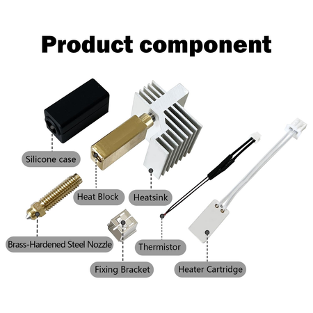 For Elegoo Centauri Carbon Nozzle Assembly Ceramic Hotend Kit