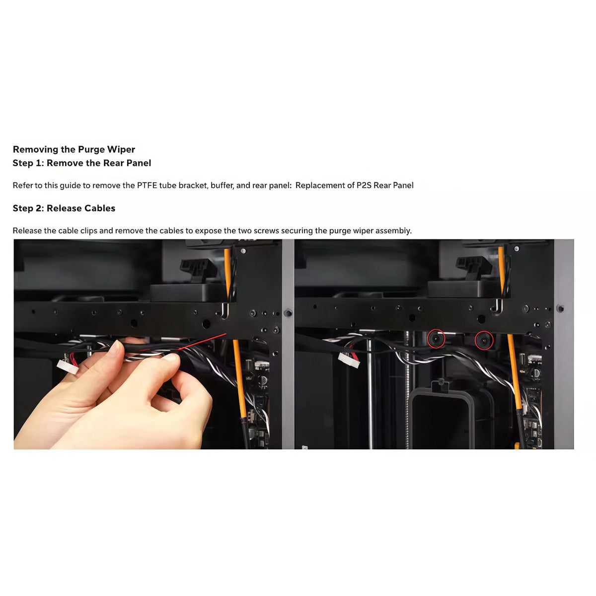 Purge Wiper Assembly