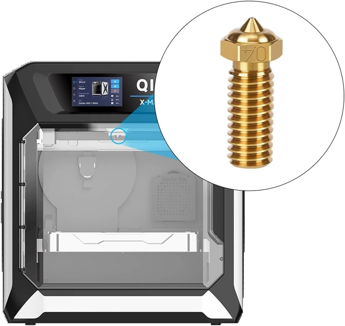 For QIDI Q1 Pro / X PLUS 3 / MAX 3 / SMART 3 Nozzle