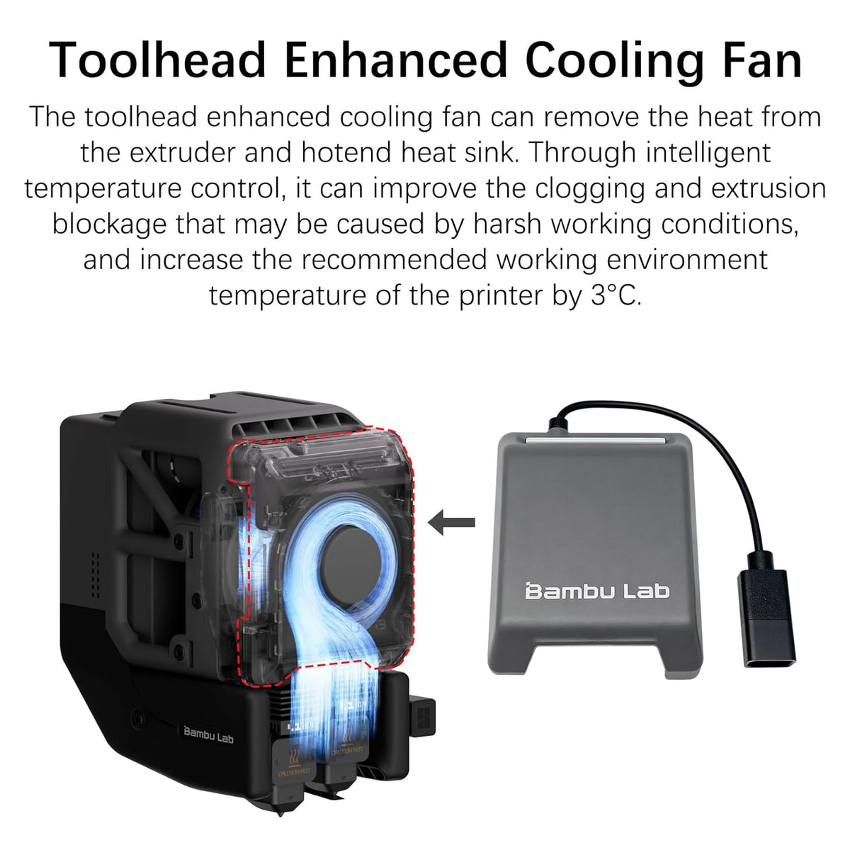 H2D H2C Enhanced Toolhead Cooling Fan