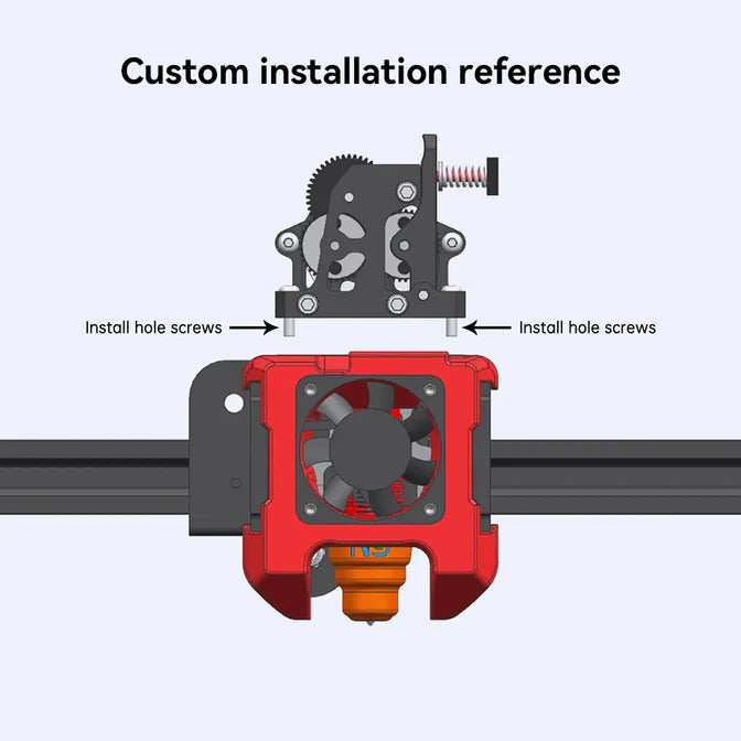 HGX-LITE-Extruder Dual Gear Extruder Hard Steel Reduction Gear