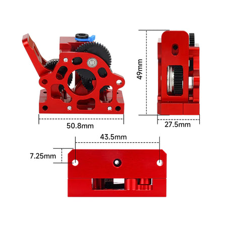 HGX-LITE-Extruder Dual Gear Extruder Hard Steel Reduction Gear