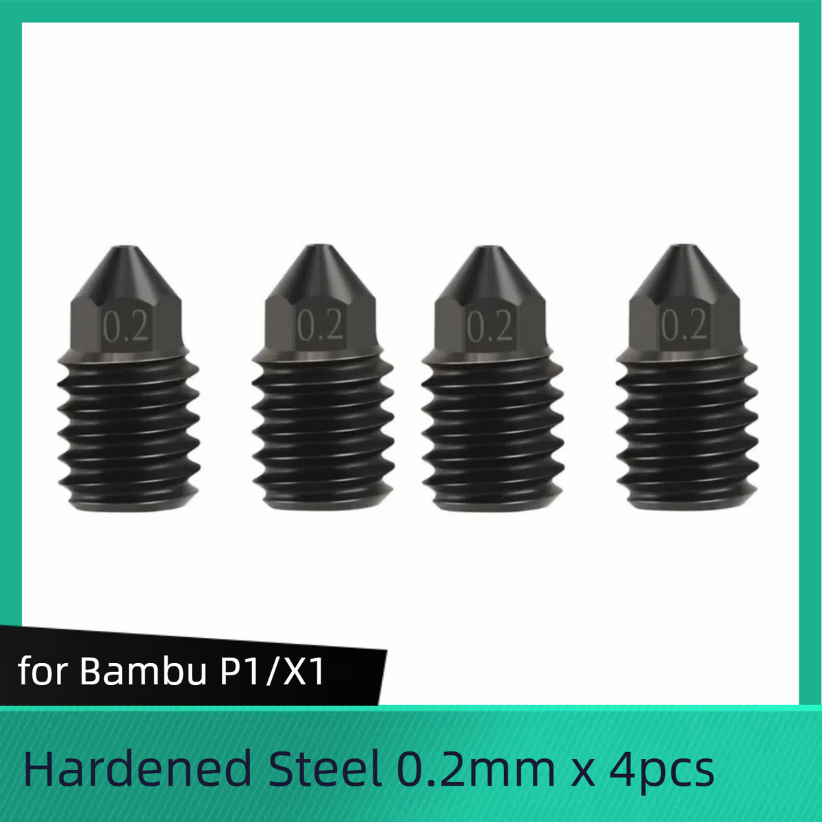 For Bambu Lab X1/ X1C/ P1P/P1S 0.2 /0.4 /0.6/ 0.8 mm Nozzles