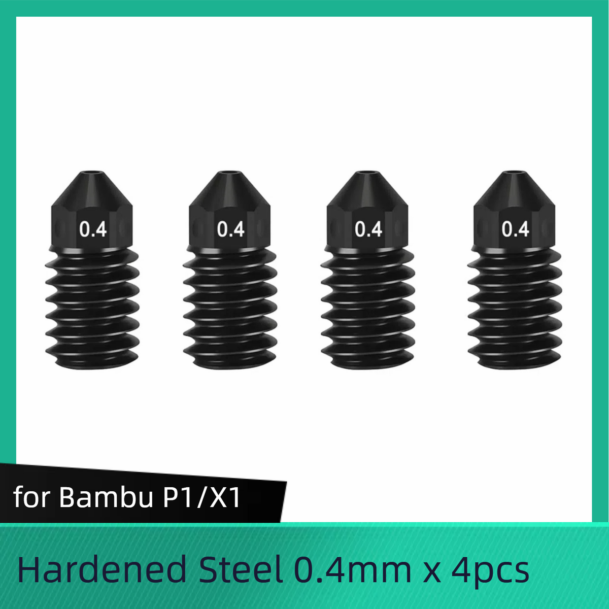 For Bambu Lab X1/ X1C/ P1P/P1S 0.2 /0.4 /0.6/ 0.8 mm Nozzles