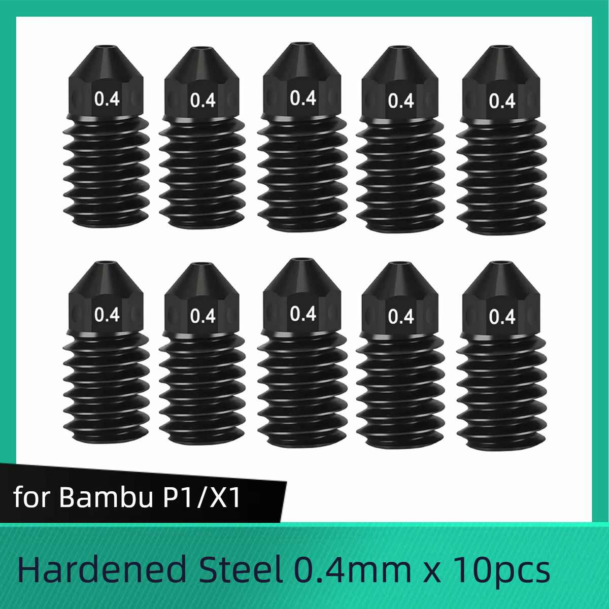 For Bambu Lab X1/ X1C/ P1P/P1S 0.2 /0.4 /0.6/ 0.8 mm Nozzles